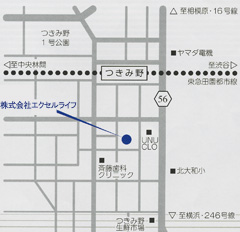 株式会社エクセルライフまでの地図